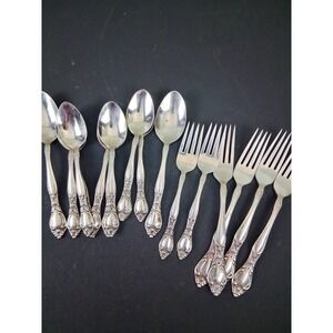 VTG West Bend MCM Stainless Flatware Set 14 Pieces Spoons & Forks Various Sizes